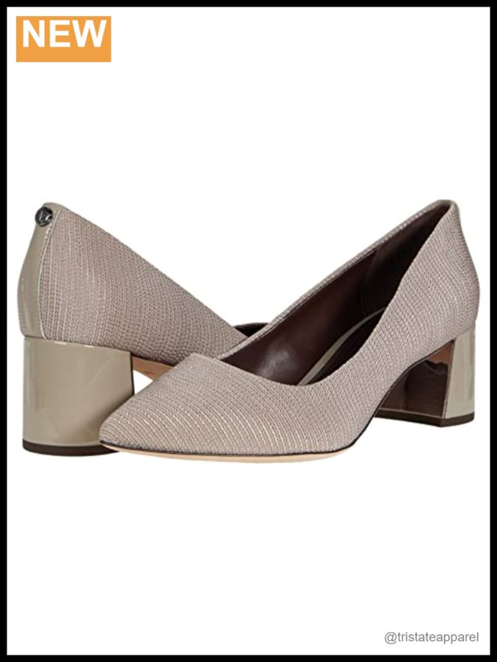 Donald Pliner Suzette Textured Stretch Block Heel Pump